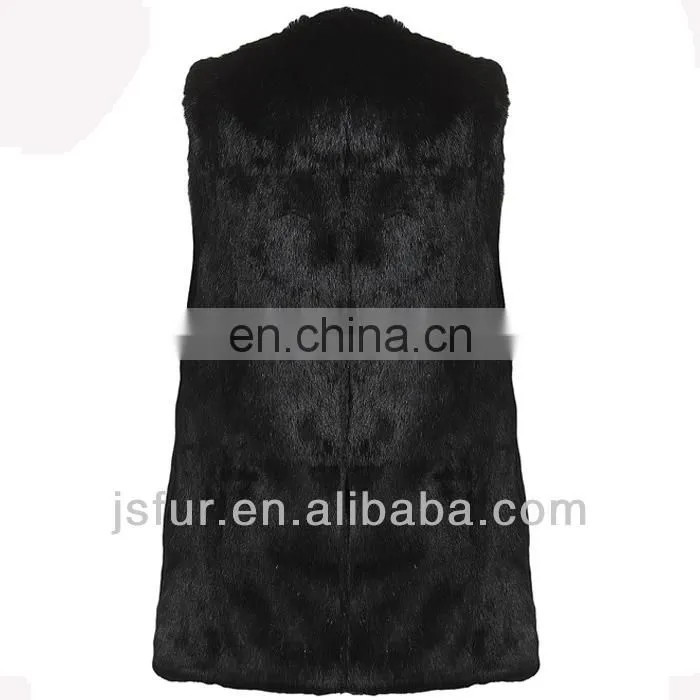 China manufacturer wholesale fashion rabbit fur vest