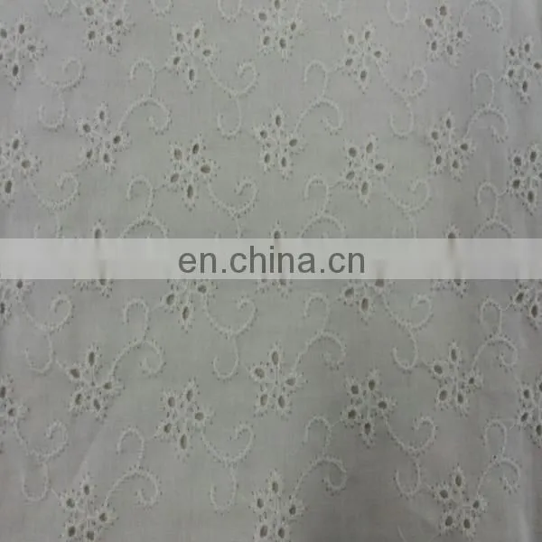 different pattern of 100% cotton woven embroidery fabric