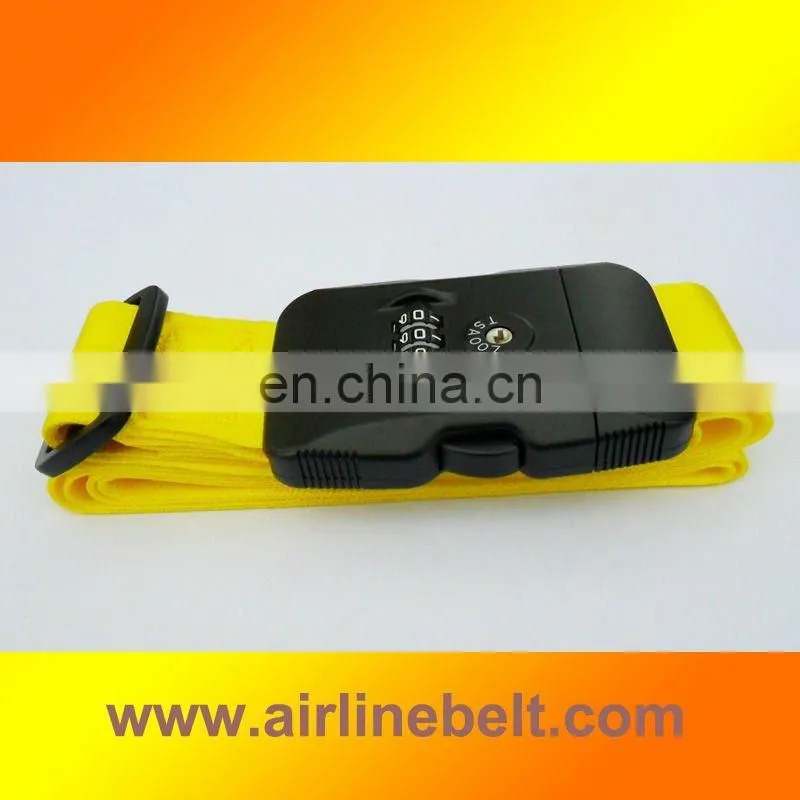 Top classic Seatbelt TSA fashion luggage belts for luggage