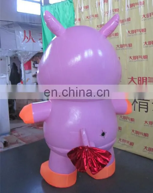 Costume Inflatable Pig Cartoon for advertising /inflatable pig