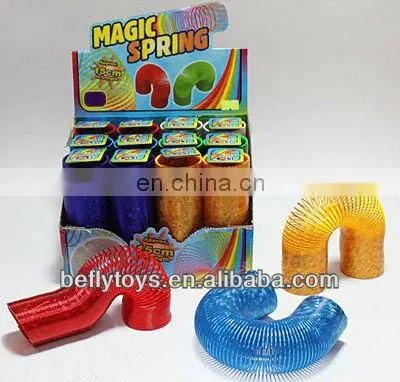 Huge size dia 23.5cm Plastic rainbow slinky spring toy