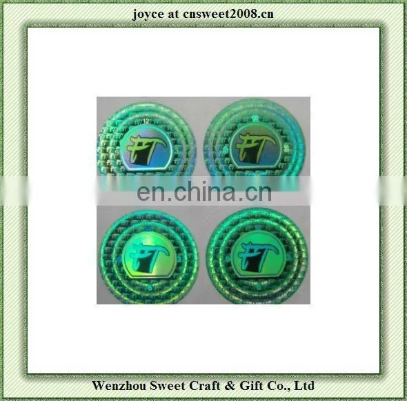 Low cost 3D Hologram Sticker Custom Mini Logo brand