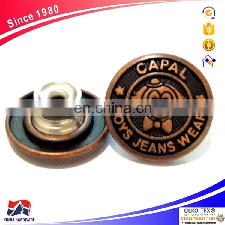 The new 2017 alloy metal jeans buttons