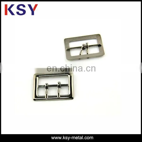 brushed antique brass mini shoe buckle with soft enamel