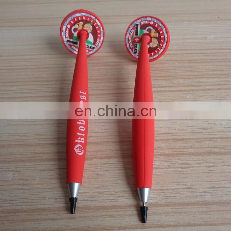 21 Baseball Company Logo Soft PVC Ball Point Pen For Promotional Gifts