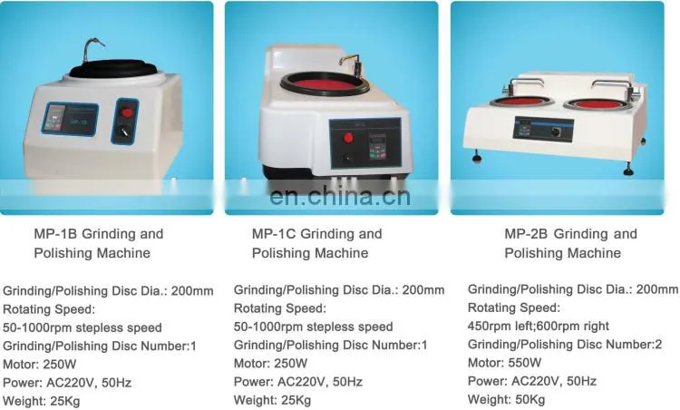 Grinding and polishing machine factory/Double plates stepless speed metallographic sample grinder and polisher