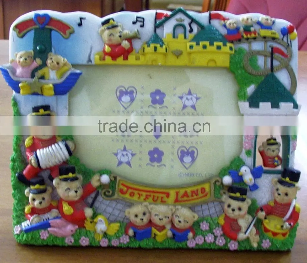 Unique Design Promotional Photo Frame, Lovely Cartoon Resin Craft Fresh Photo Frame