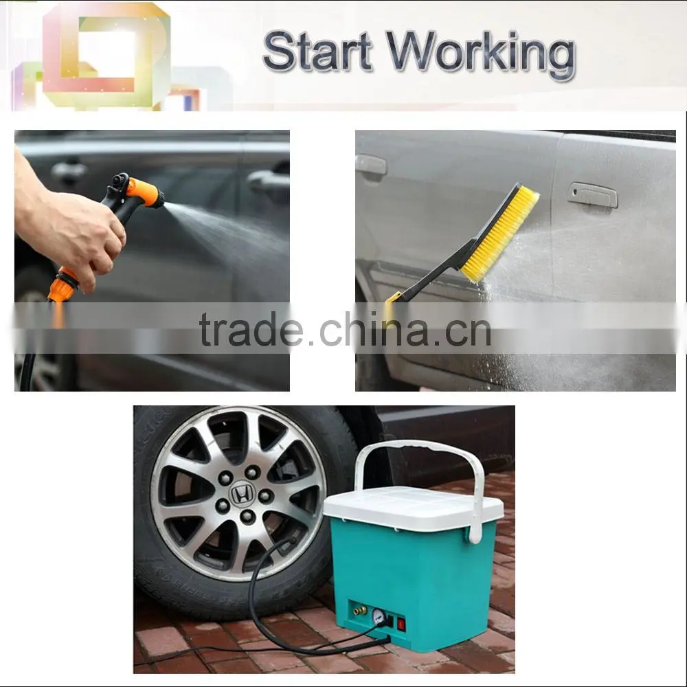 (73023) Portable16L tank mutipurpose 12V battery pressure washer attachments
