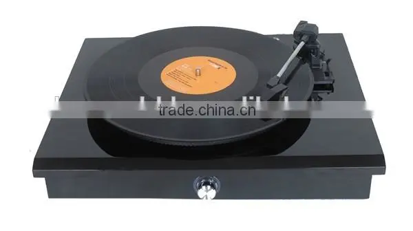 Piano black luxury gramophone/viny records player