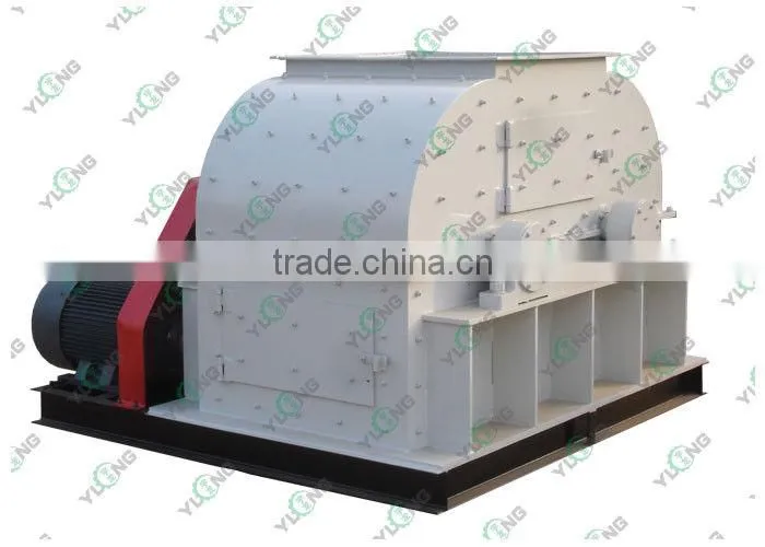 Horizontal Chain Organic Fertilizer Straw Hammer Mill Crusher 5-10ton / h