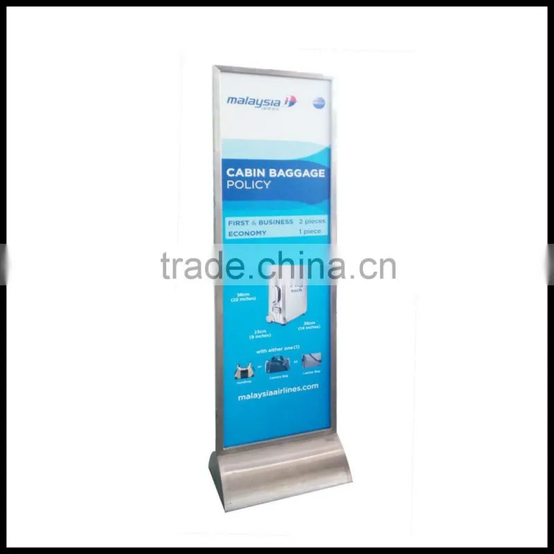 Top quality display floor stand-airport advertising display boards-Pop stand up board