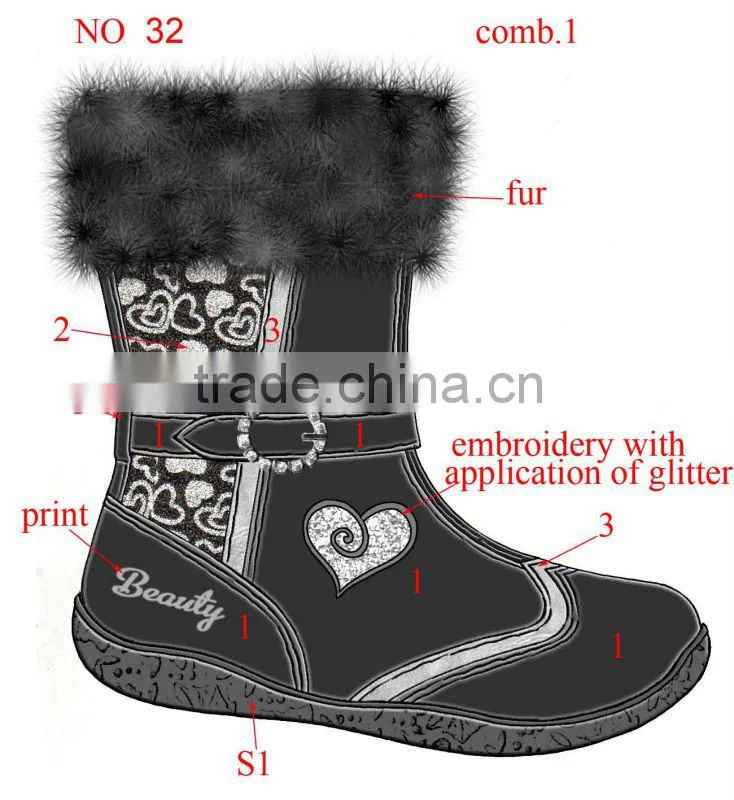 2014 fashion winter snow boot