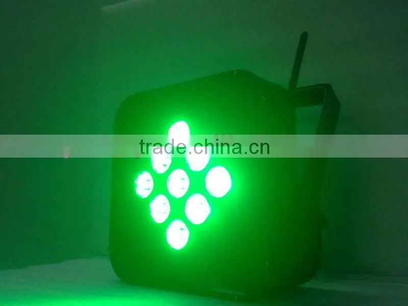 american dj led par lights with wieless battery 9pcs*10w rgbw battery christmas lights