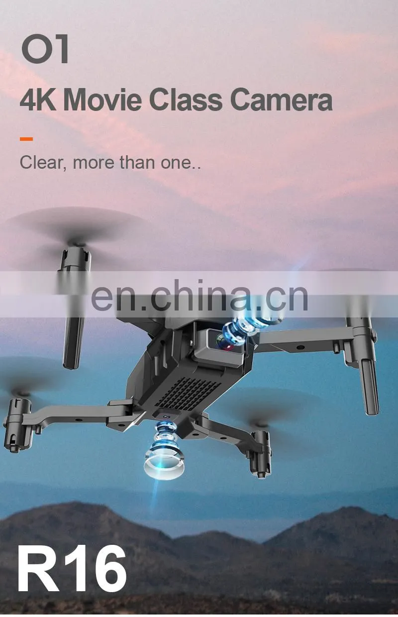 New Arrivals Toy Drone R16 Photography Quadcopter Mini Drone With 4k Dual Camera UAV