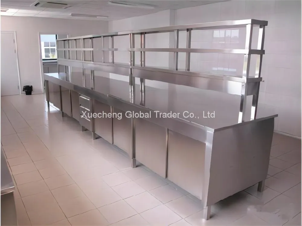 stainless steel central table