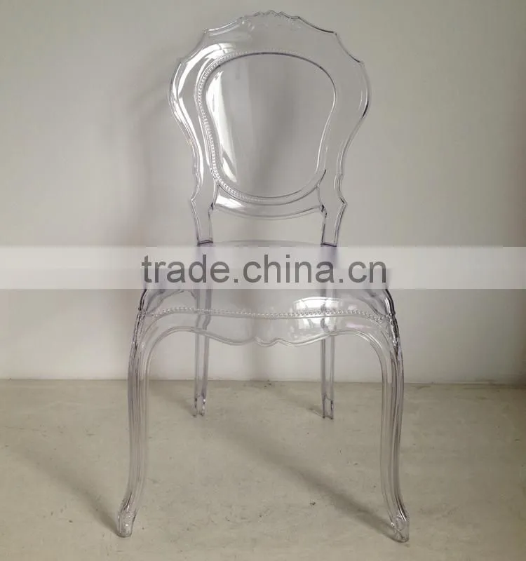 High quality clear glass Belle chair