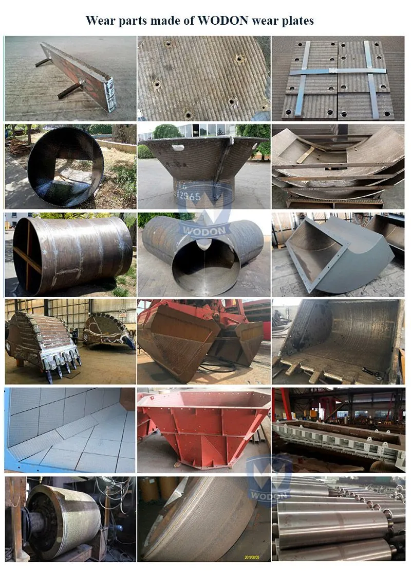ASTM G65 High abrasion resistant wear plate parts for mining machinery
