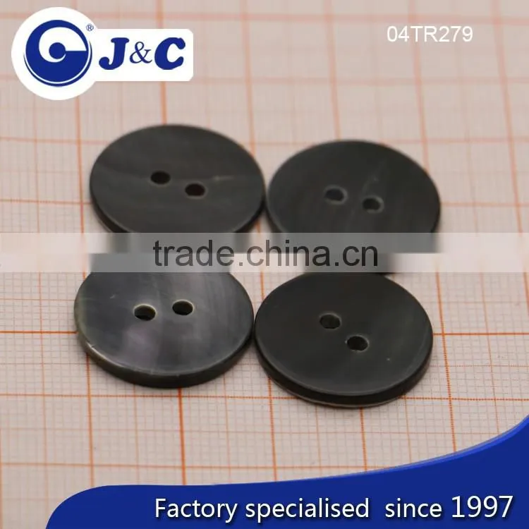 J&C smoke colour Trocas shell buttons for fashion shirt.TR279