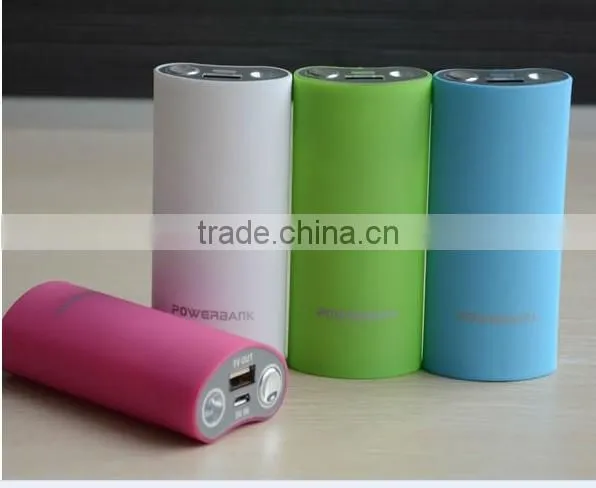 power bank battery with led flashlight,ABS+Rubber material protable power bank 5200mAh