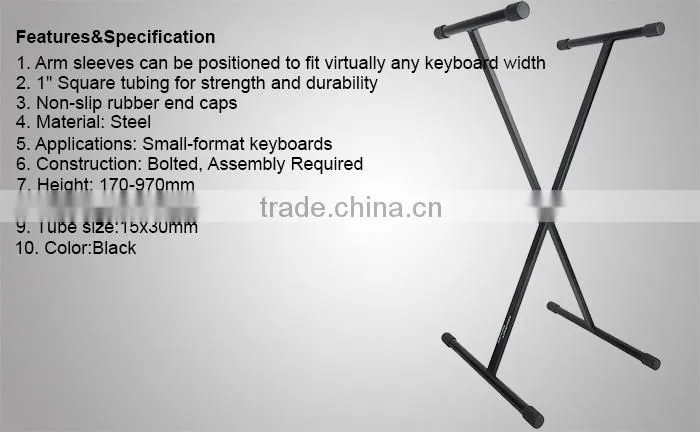 Single-X Musical Instruments Accessories Keyboard Stand KS005