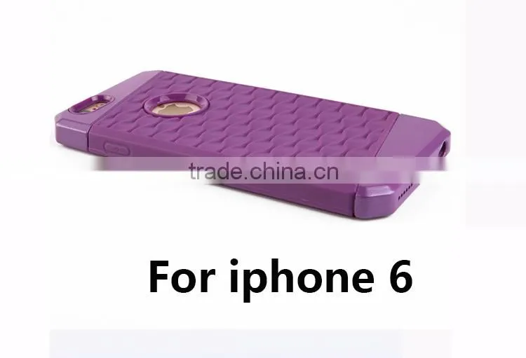 Credit card pocket TPU and PC mobile phone cover for iphone 6 plastic case for iphone 6 case
