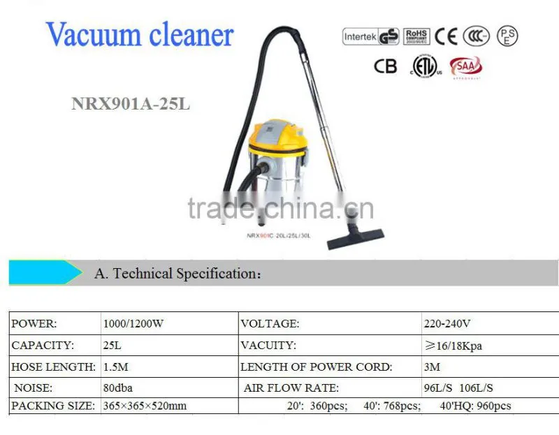 ABS or PP Material and Vacuum Cleaner Type car vacuum cleaner