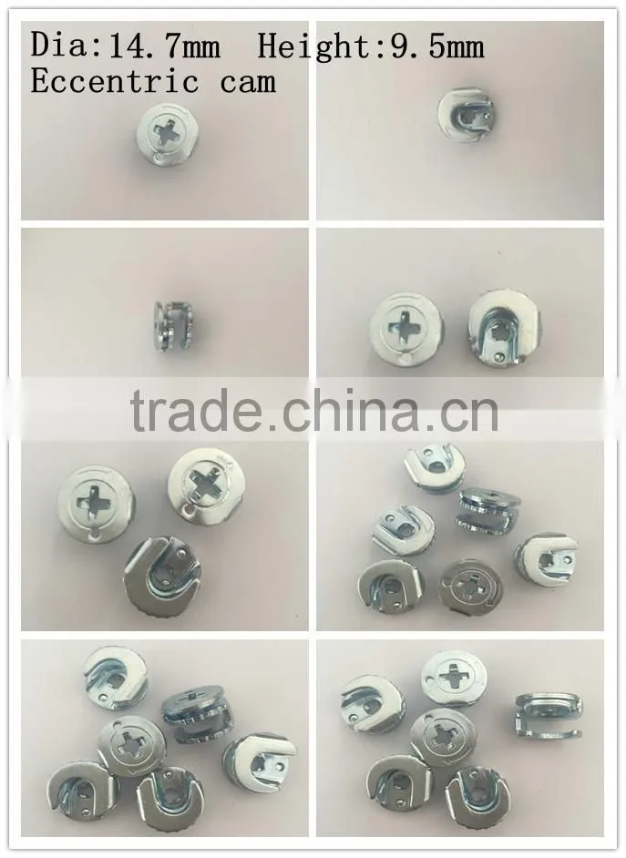 Furniture connecting fittings eccentric cam screw drilling nut/ furniture connecting fittings