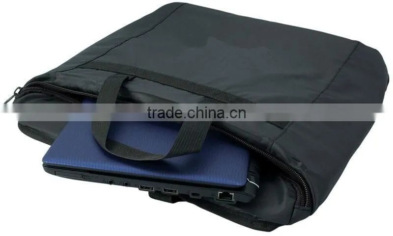 Black business briefcase in factory price with laptop sleeve