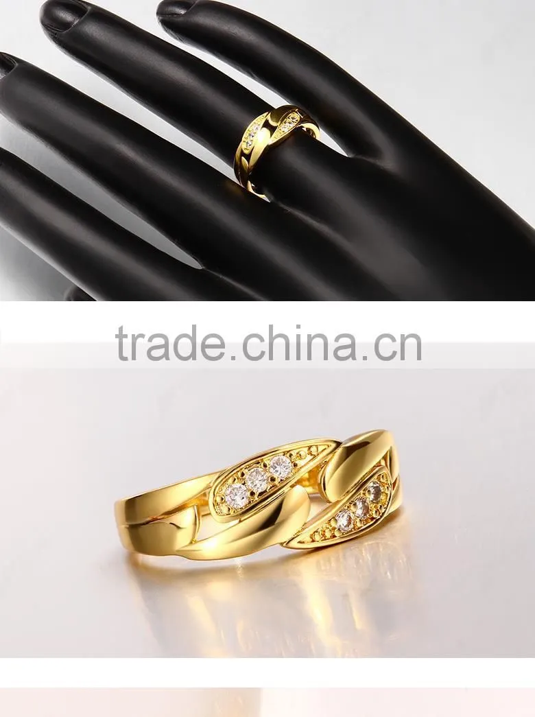 New hong kong gold plated jewelry wedding ring wholesale