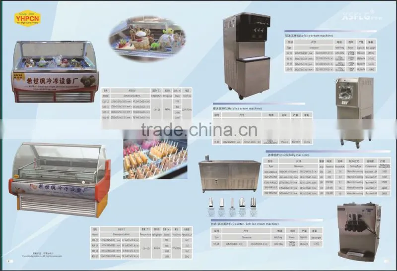 ice cream display popsicle maker poker drink machine