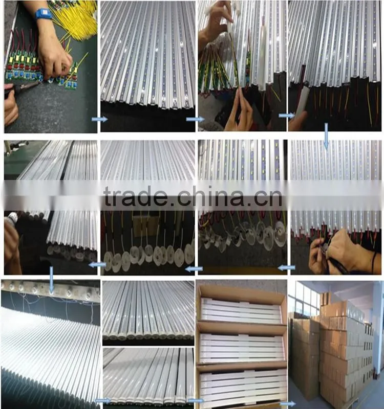 6500k G13 single pin integrated led v shape tube light cooler light tube tube8 japanese