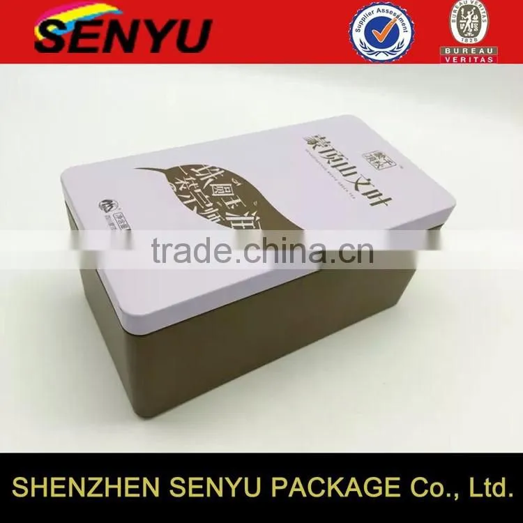 Tea Packaging Wholesale Custom Tin Box Packaging with Sliding Lid