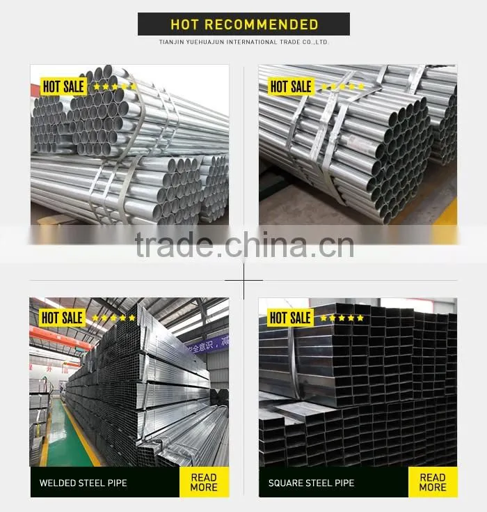 wholesale carbon steel pipe/hot dip galvanized steel pipe/galvanized steel pipe size