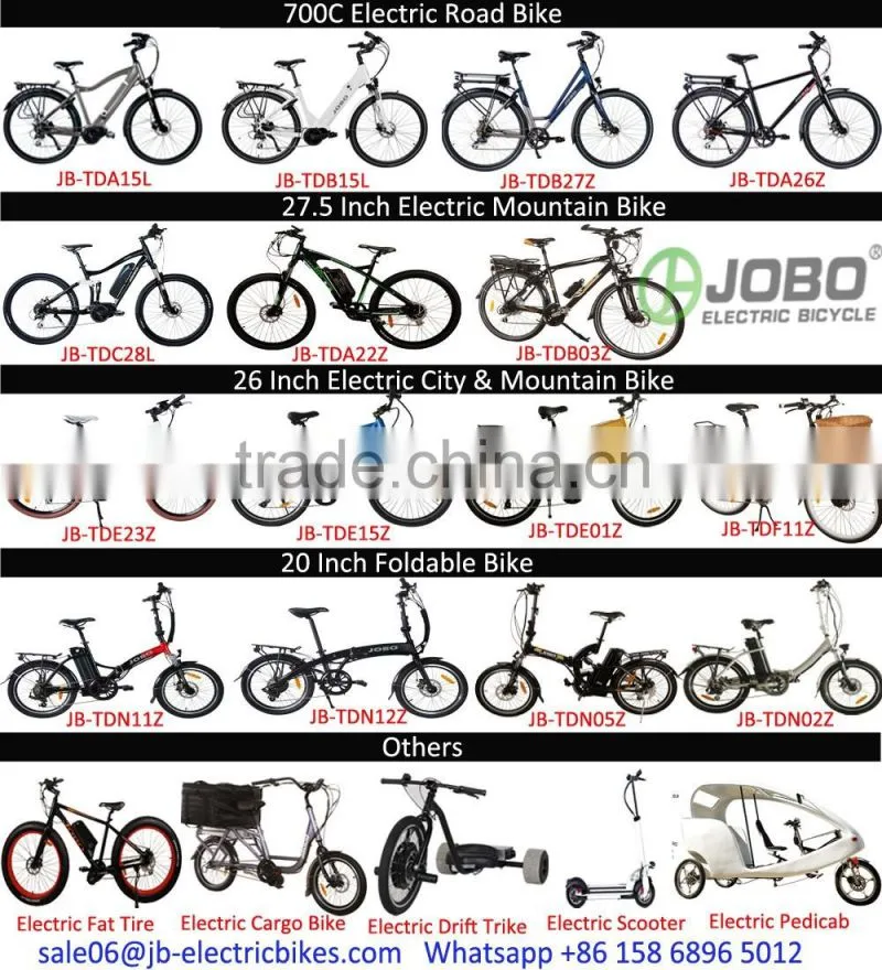 PAS System Mid Drive 700C Lithium Ion Electric Bicycle With LCD Display (JB-TDA15L)