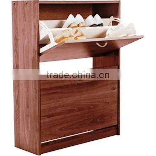 Corner Space saving modern tall high gloss shoe cabinet