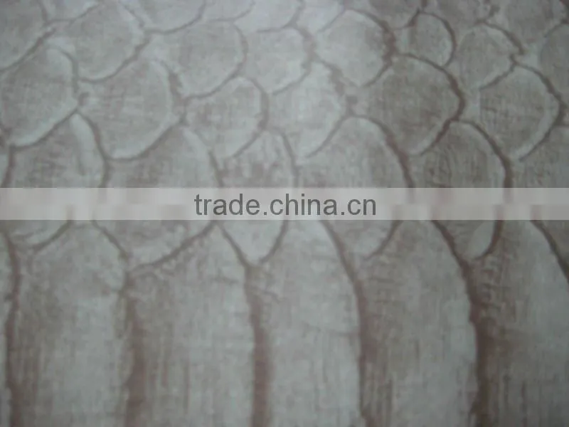 poly print suede fabric