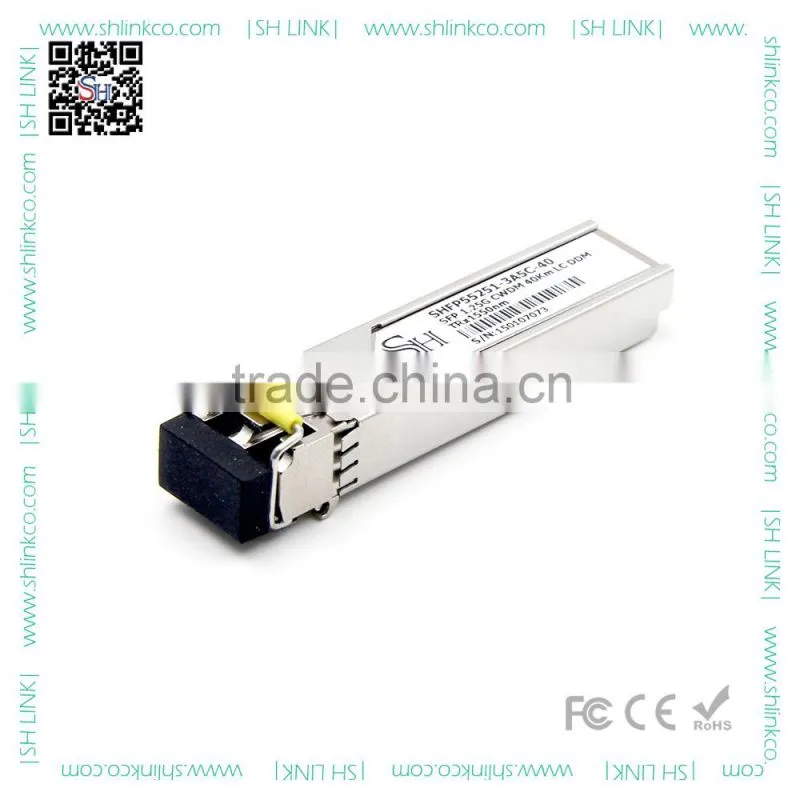 China factory direct sell single mode dual fiber lc connector 1.25g sfp transceiver