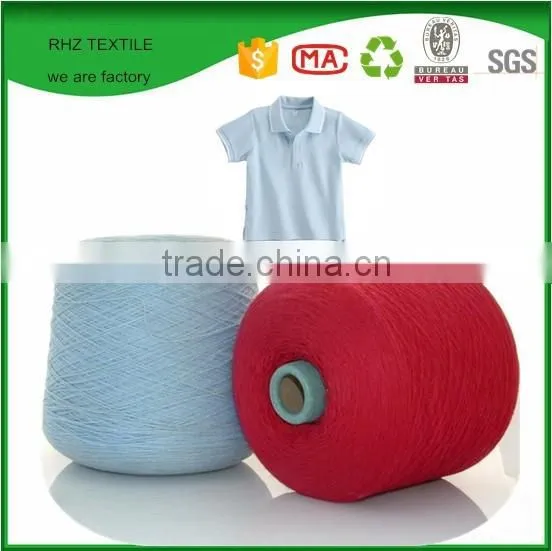 Ne 24/1 CVC Cotton/Polyester Blended Yarn 65%/35%
