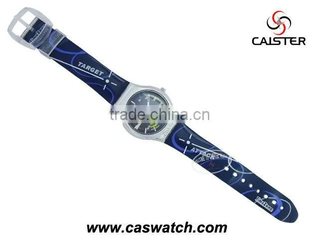 Alloy case PVC band Kids watch special plastic disk second hands child watch quartz analog kids watch