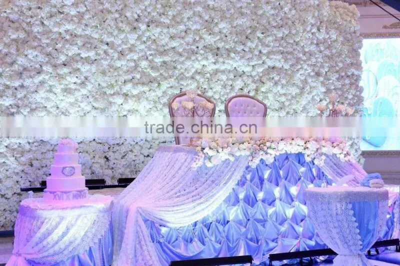 10ft white artificial hydrangea flower wall or rose flower wall for wedding decoration