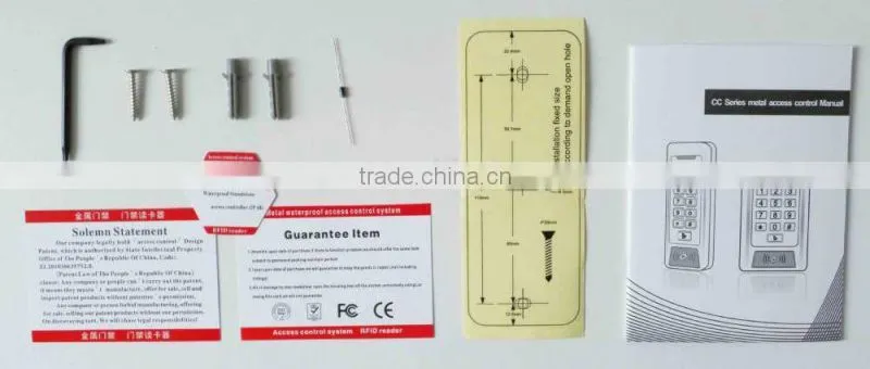 Hot selling Muti-function RFID Waterproof Outdoor Access Control Systems PY-CC1EH