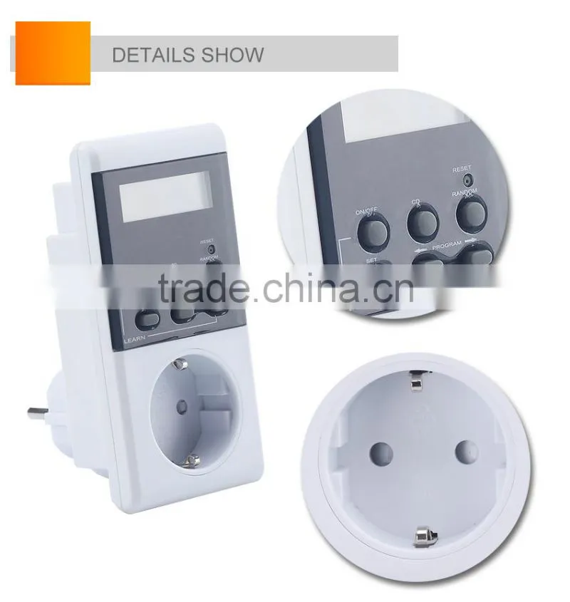 single phase lamp hour electrical timer, digital day event electrical timer switch outlet