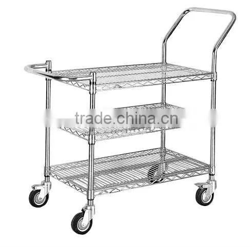 Chrome Wire Mesh Shelving for Hospital Use