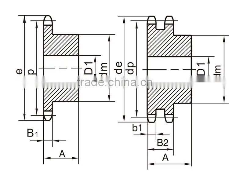 Professional standard stainless steel sprocket