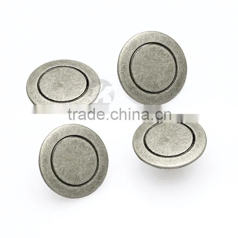 Cheaper Brass Black Nickle Metal Jeans Button Cover