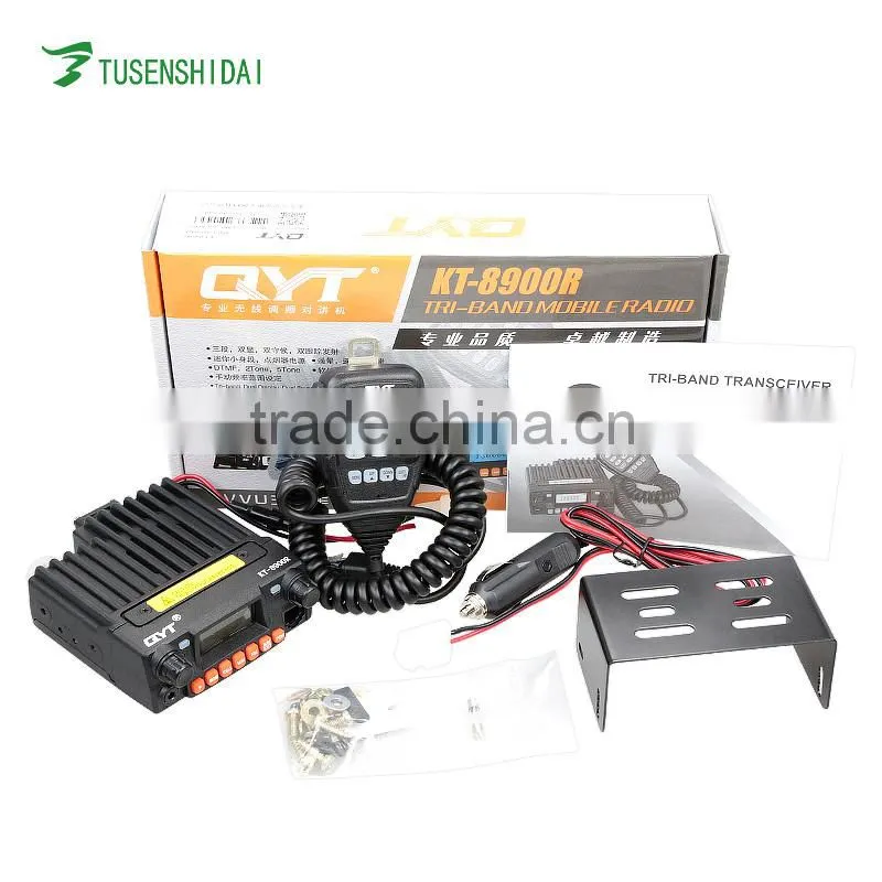 2016 Hot Sell 25W QYT KT-8900R Tri-band Mini Two Way Radio kt-8900r Mobile Radio