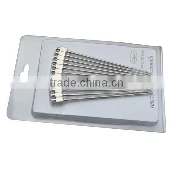High quality large hub cow teat milk pass treat needle WJ312