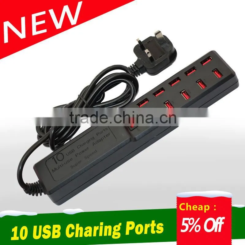 New arriving multi electrical extension socket with switch button tracking number available