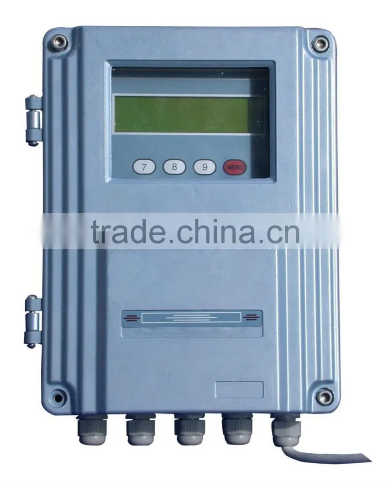 Wall fixed low cost ultrasonic flow meters