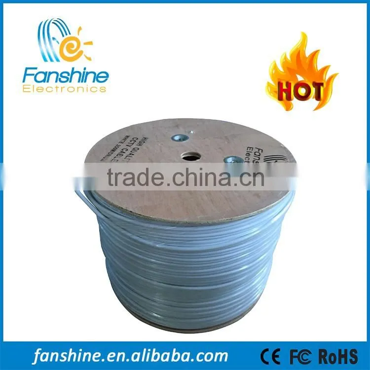Fanshine Copper 0.6mm RG59 +2C CCTV Camera Cable